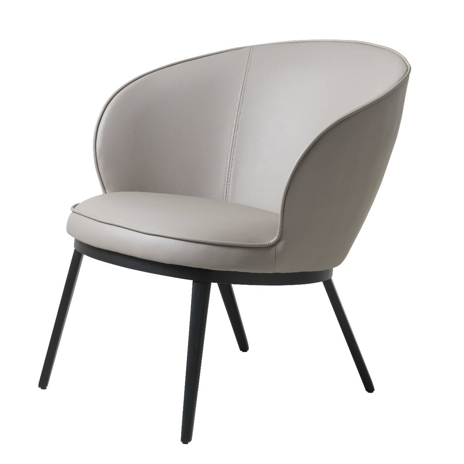 Arvid fauteuil - leer - taupe