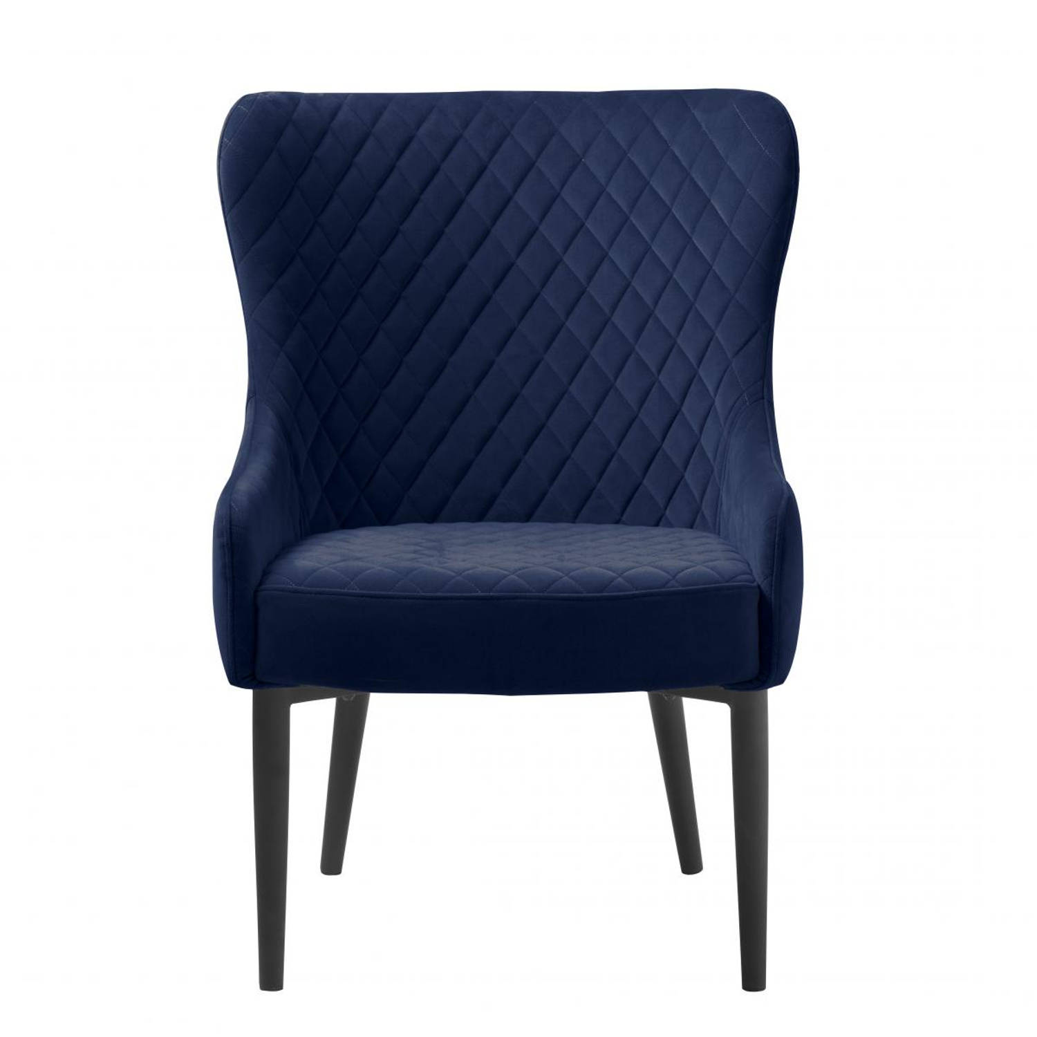Milly fauteuil velvet - blauw