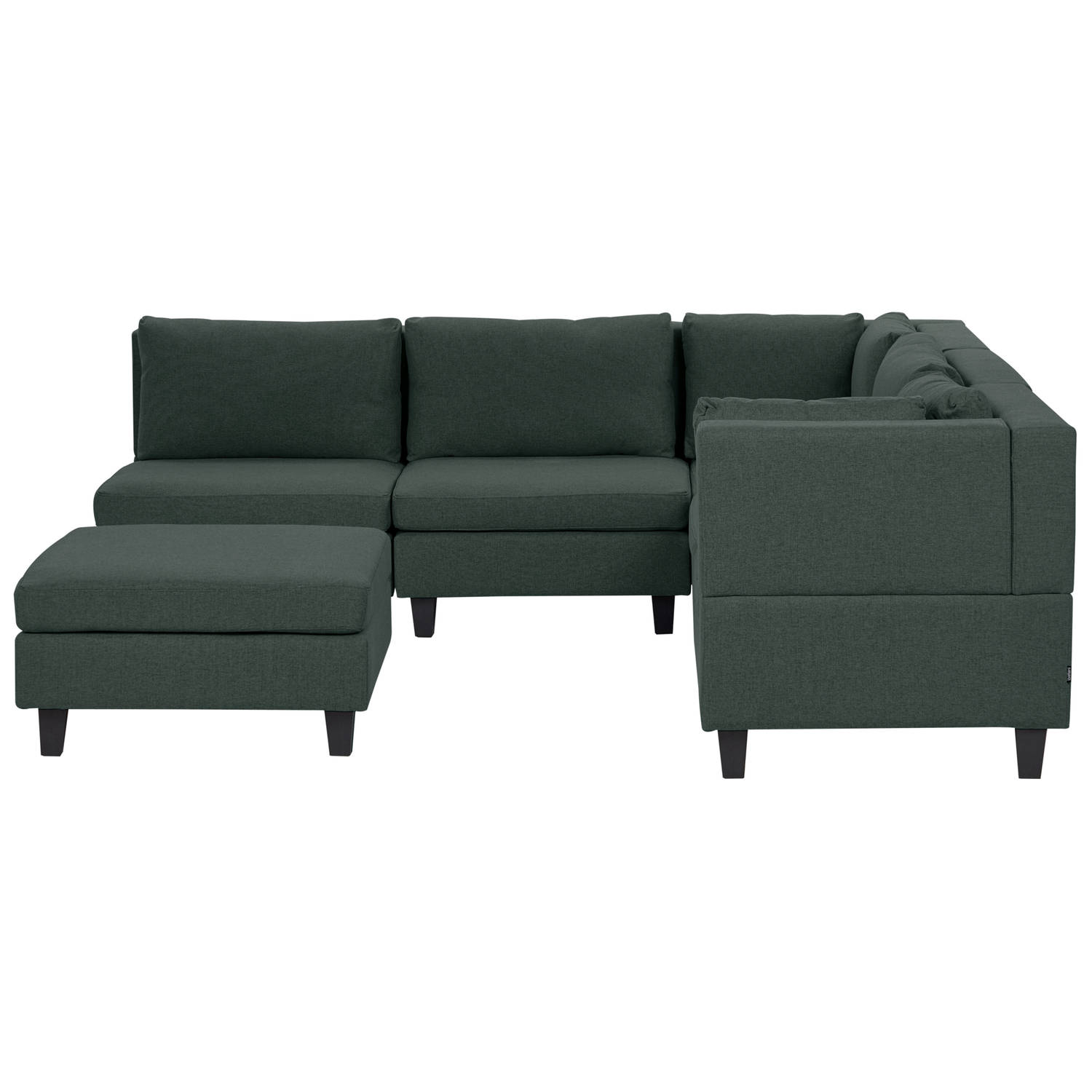 Beliani FEVIK - Modulaire Sofa-Groen-Polyester