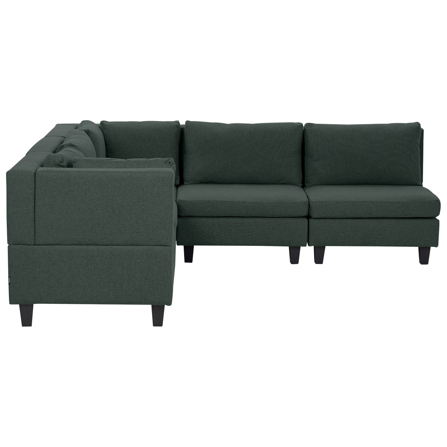 Beliani UNSTAD - Modulaire Sofa-Groen-Polyester