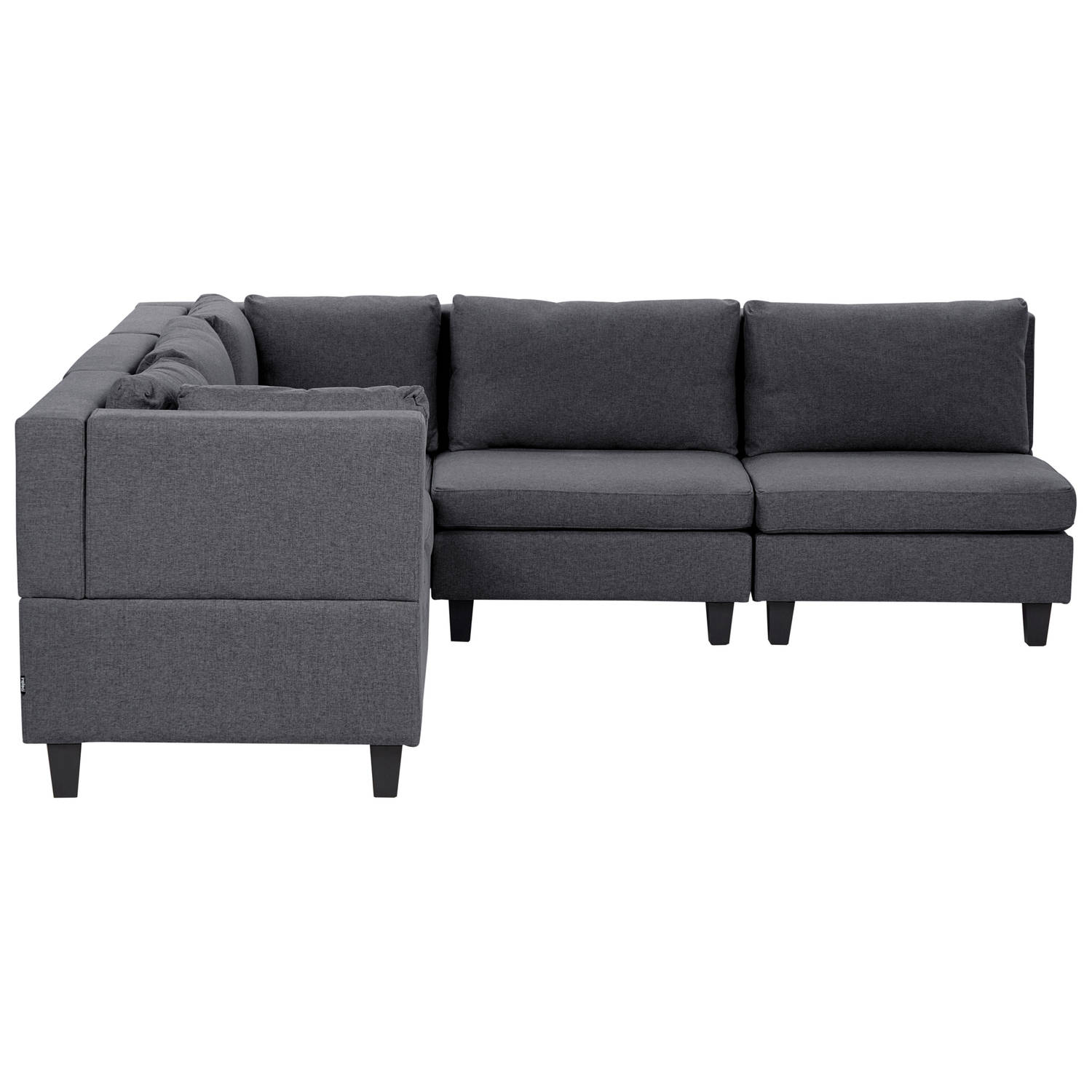 Beliani UNSTAD - Modulaire Sofa-Grijs-Polyester