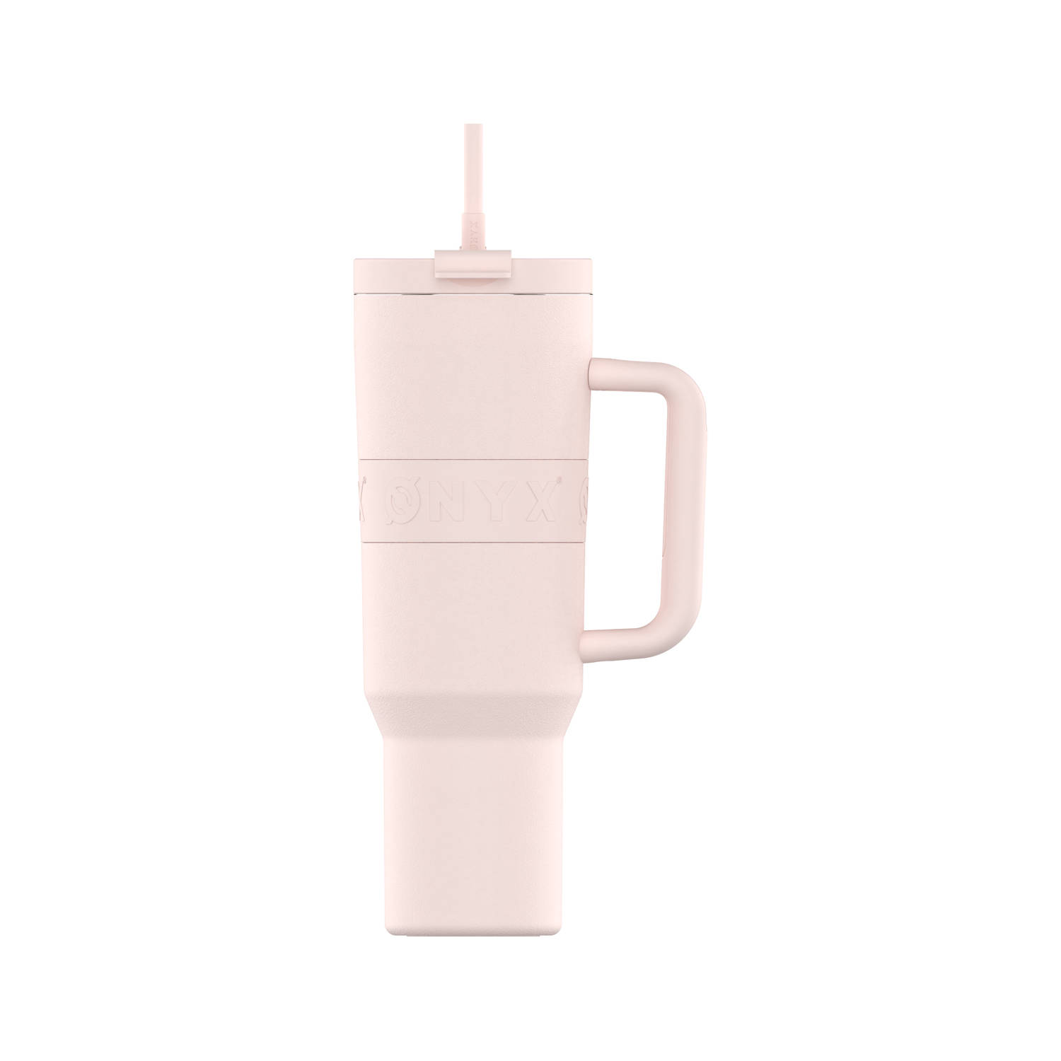 ONYX Drinkfles met Rietje 1.2 Liter - Waterfles voor Kinderen & Volwassenen - Thermosbeker Travel Mug - Roze