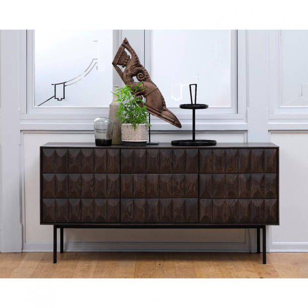 Magnus eiken dressoir - 160 cm - espresso