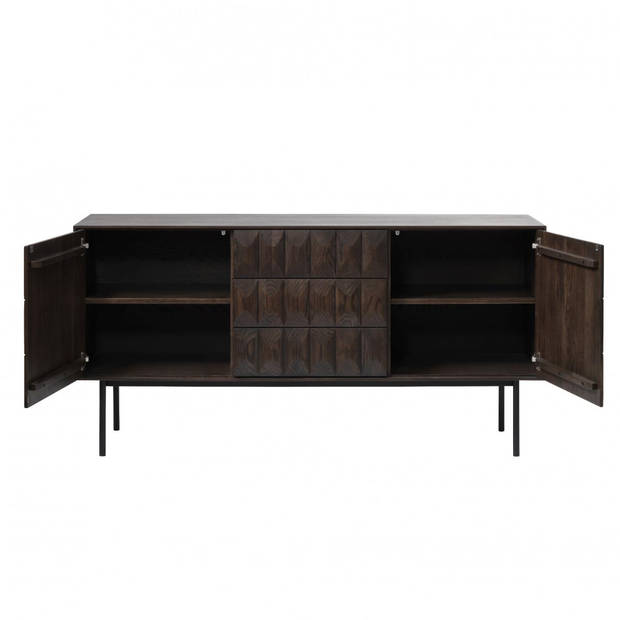 Magnus eiken dressoir - 160 cm - espresso