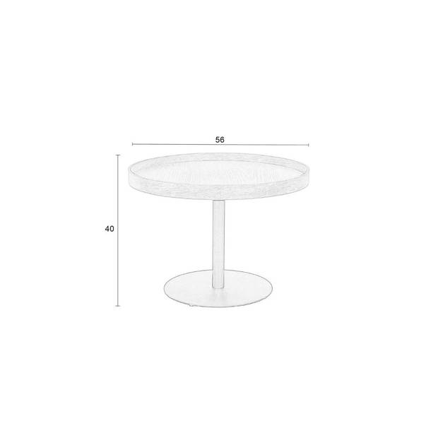 Lars sidetable zwart M