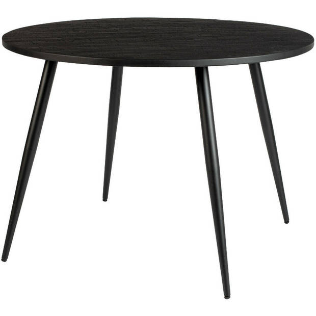 Mora eettafel rond 110 cm zwart