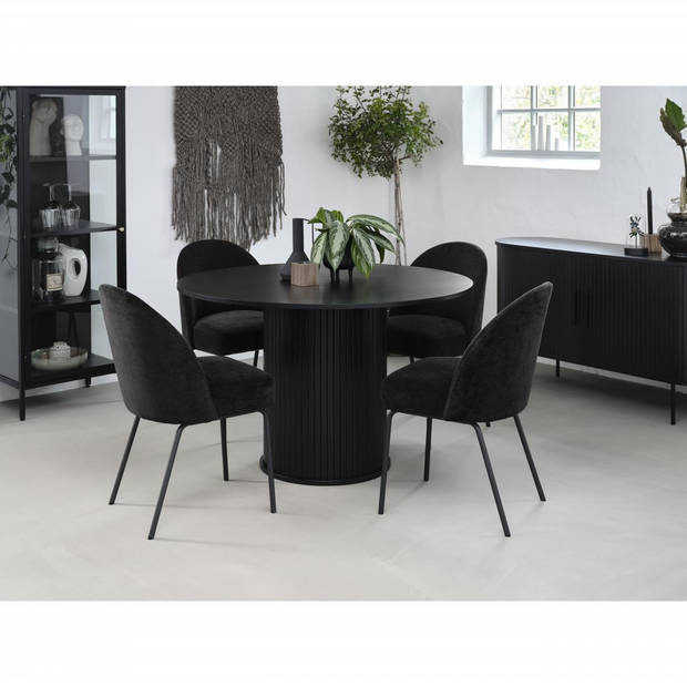 Kelly eettafel ø120 cm - zwart