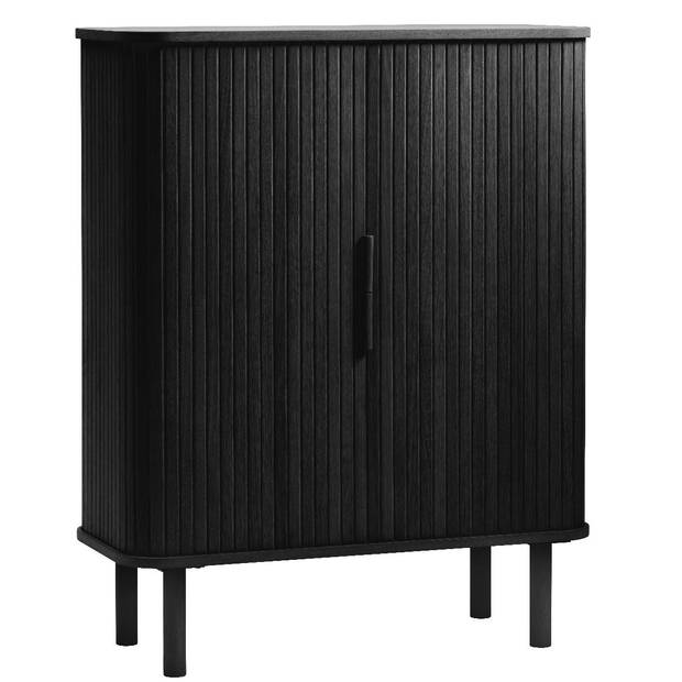 Ingo eiken kabinet - 90 cm - zwart