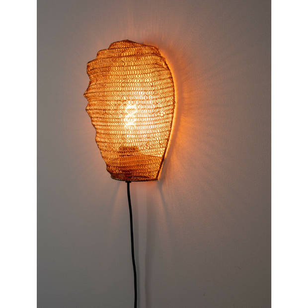 Mysen wandlamp 31x24x12 cm messing