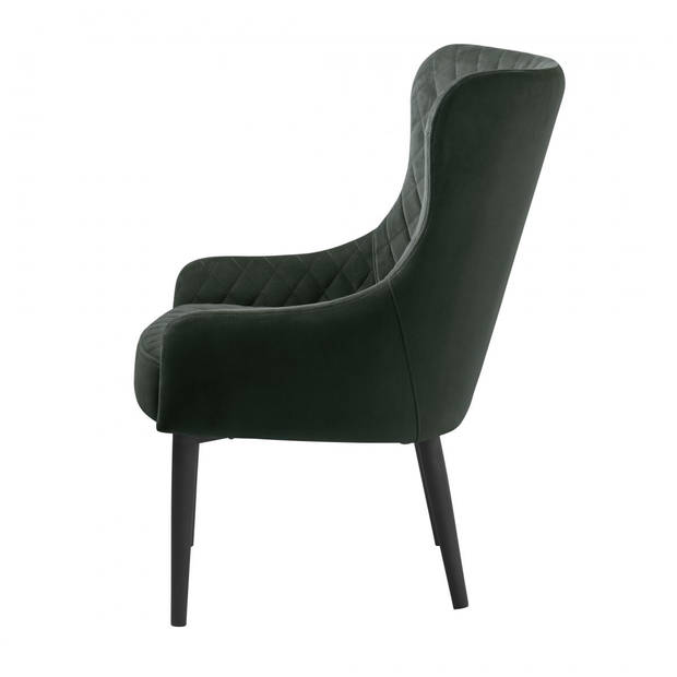 Milly fauteuil velvet - groen