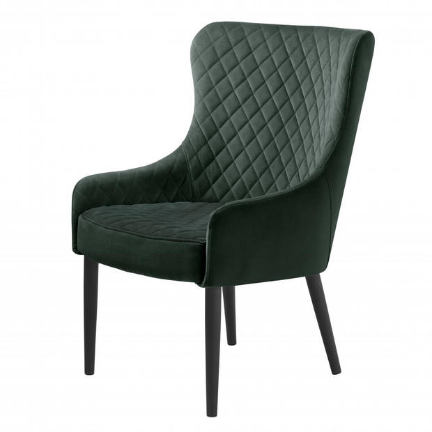 Milly fauteuil velvet - groen