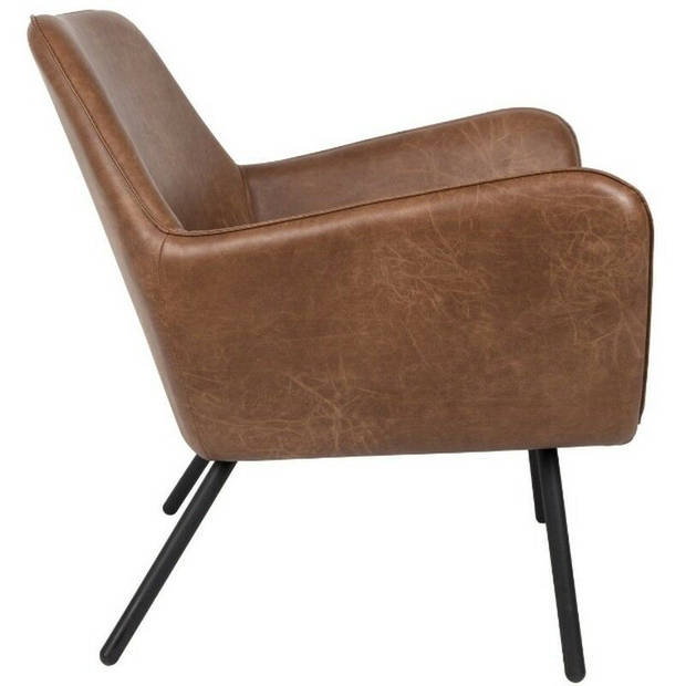 Berg fauteuil PU-leer bruin