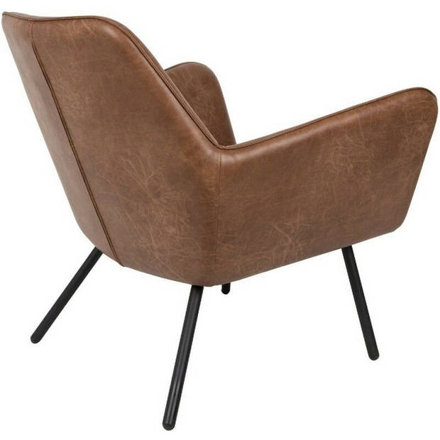 Berg fauteuil PU-leer bruin