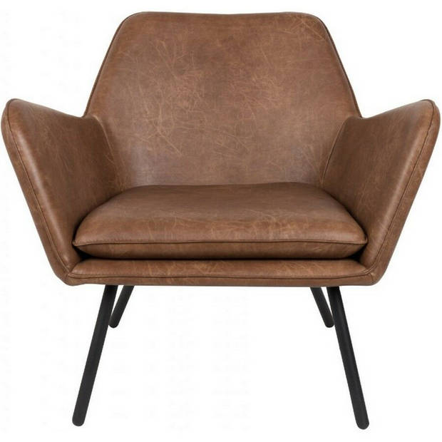 Berg fauteuil PU-leer bruin