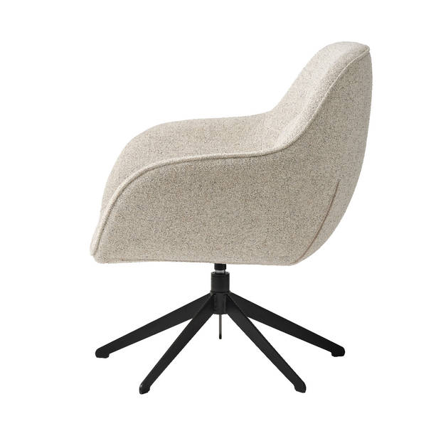 Mikkel draaibare fauteuil - wit