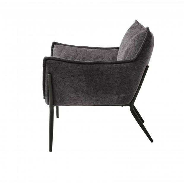 Haken fauteuil - donkergrijs