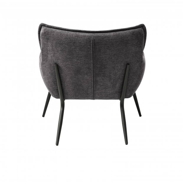 Haken fauteuil - donkergrijs