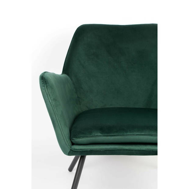 Berg fauteuil velvet groen