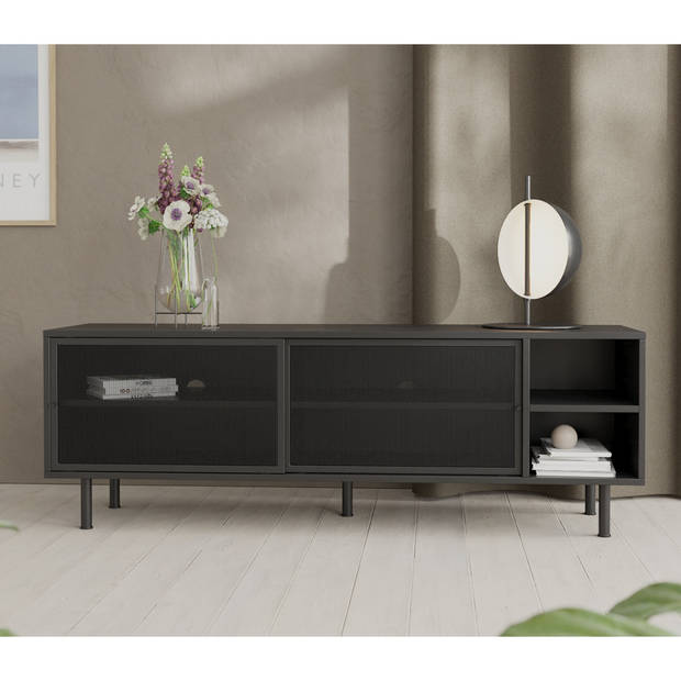 Sadie tv-meubel 160 cm - zwart