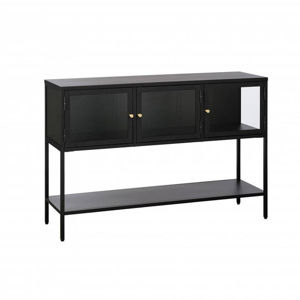 Ragnar hoog staand dressoir - 130 cm - zwart