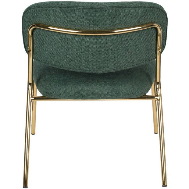 Viken fauteuil donkergroen/goud