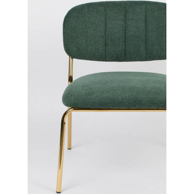 Viken fauteuil donkergroen/goud