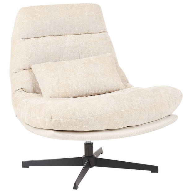 Beliani TOVIK - Fauteuil-Beige-Chenille