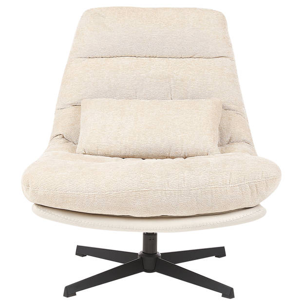 Beliani TOVIK - Fauteuil-Beige-Chenille