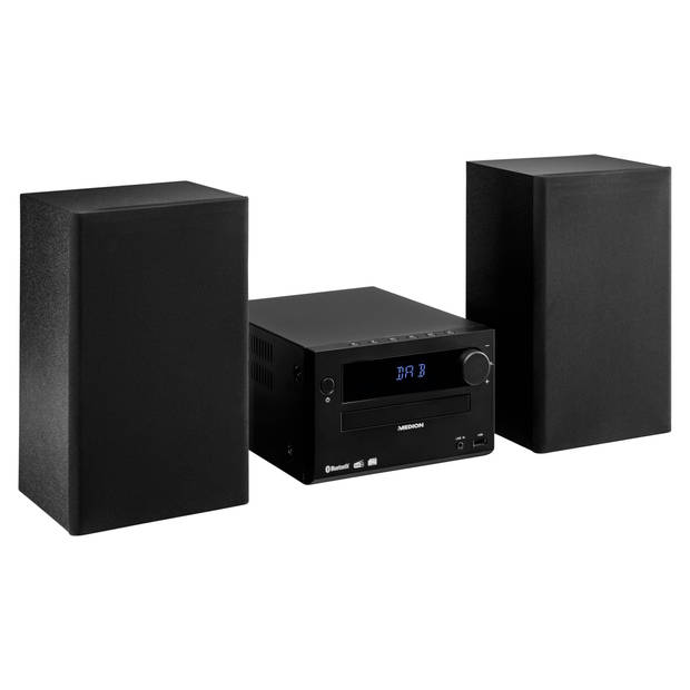 LIFE® E64482 Micro-audiosysteem DAB+/PLL-UKW-stereoradio ontvangst van radiozenders i…