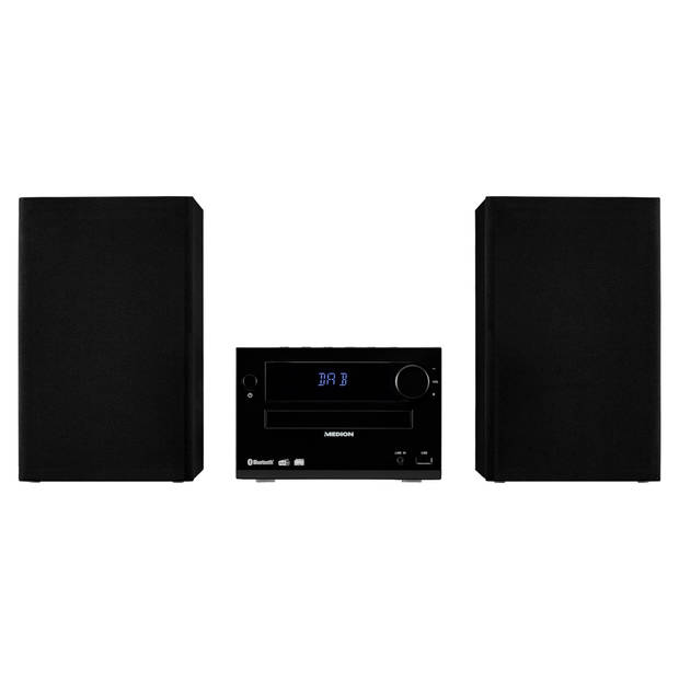 LIFE® E64482 Micro-audiosysteem DAB+/PLL-UKW-stereoradio ontvangst van radiozenders i…