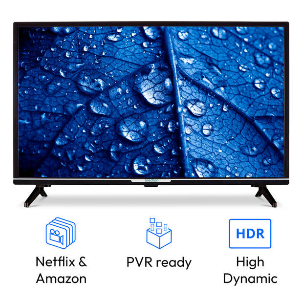 LIFE® P13207 smart-tv 80 cm (32'') Full HD-scherm HDR PVR ready Bluetooth® Netf…