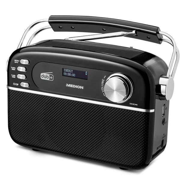 LIFE® E66809 Retro radio DAB+/PLL FM-radio elk 30 voorkeuzezenders Bluetooth® 5.3 …