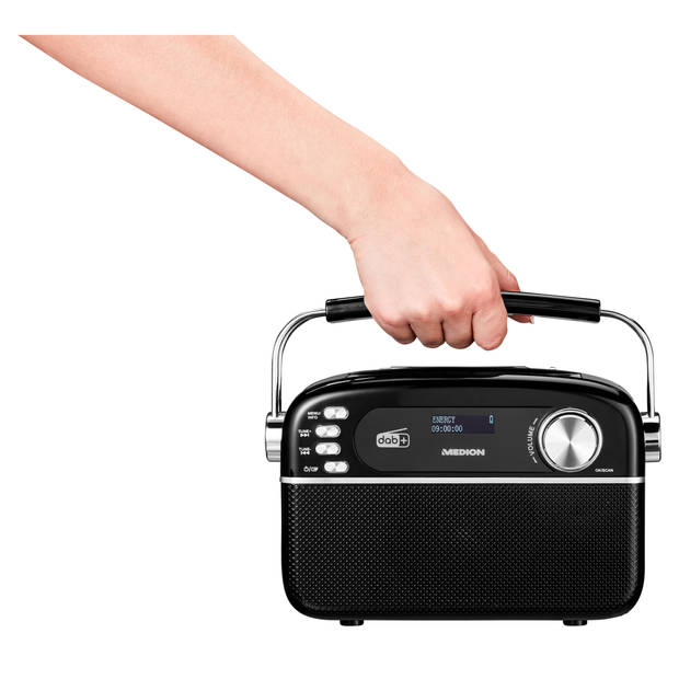 LIFE® E66809 Retro radio DAB+/PLL FM-radio elk 30 voorkeuzezenders Bluetooth® 5.3 …