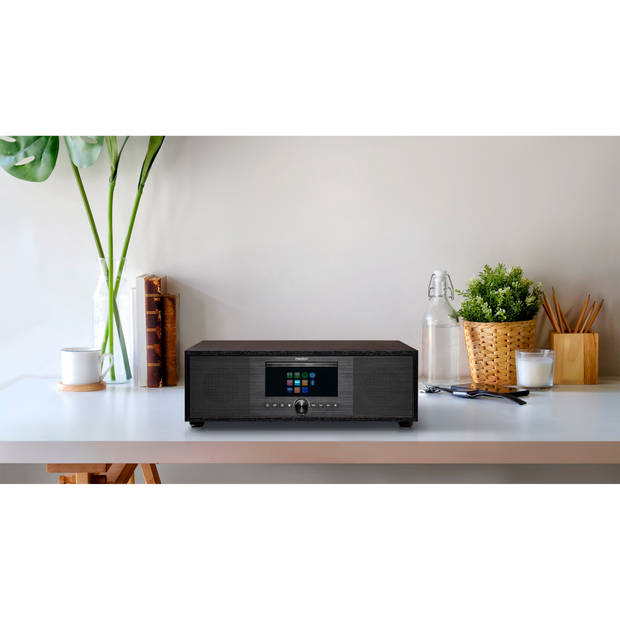 LIFE® P66400 All-in-One audiosysteem antraciet LCD-scherm 7.1 (2.8'') Internet/DAB+/P…