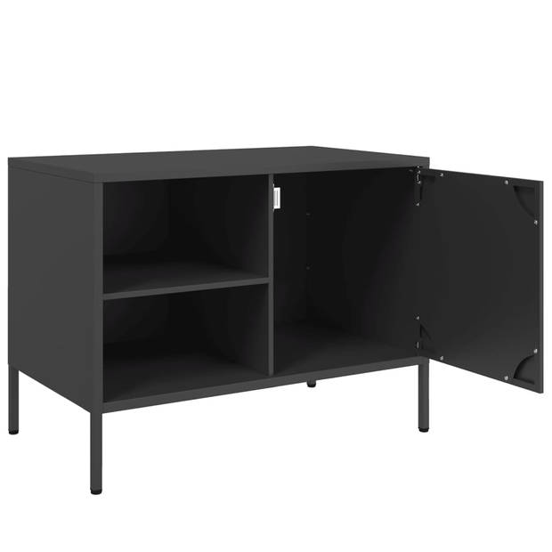 vidaXL Tv-meubelen 2 st 68x39x50,5 cm staal zwart