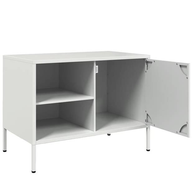 vidaXL Tv-meubelen 2 st 68x39x50,5 cm staal wit
