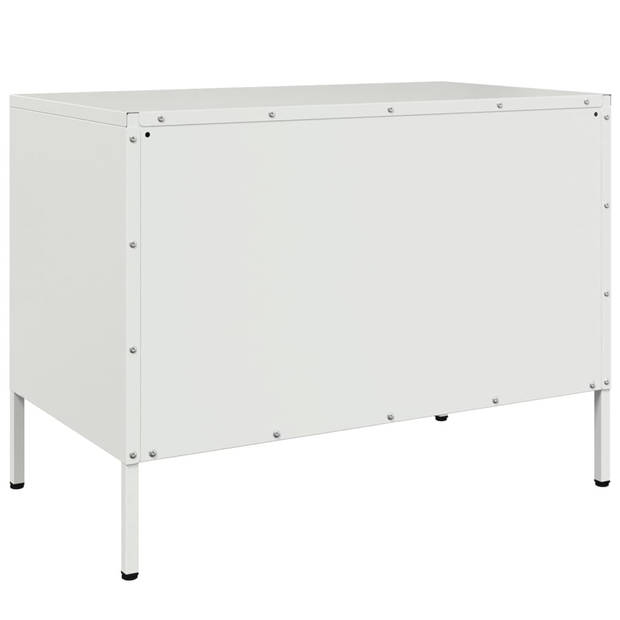 vidaXL Tv-meubelen 2 st 68x39x50,5 cm staal wit