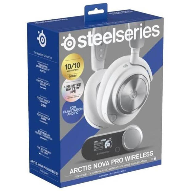 Draadloze gamingheadset - STEELSERIES - Arctis Nova Pro P - Wit