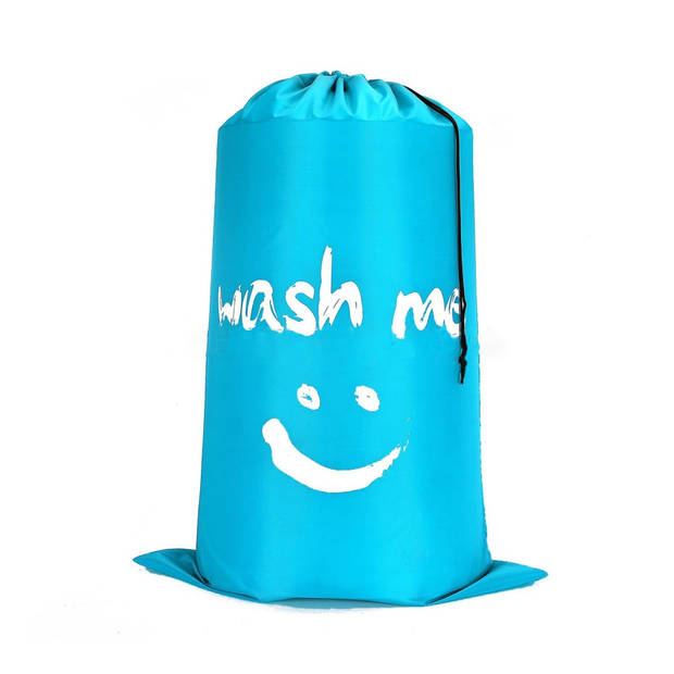 Waszak "Wash Me" - 60 x 90 cm - met trekkoord - Blauw