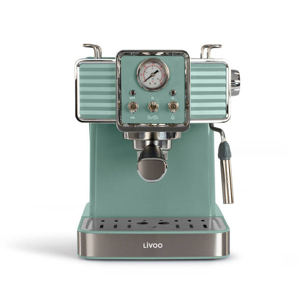 Livoo - dod174v - retro espressomachine - kleur petrol