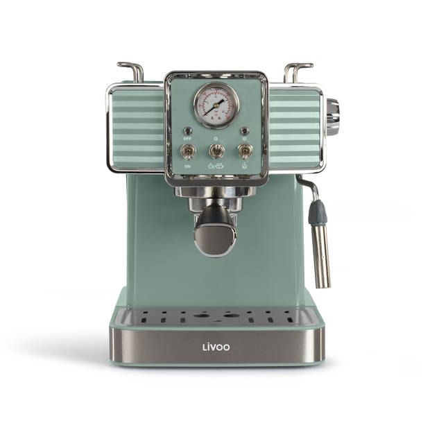 Livoo - dod174v - retro espressomachine - kleur petrol