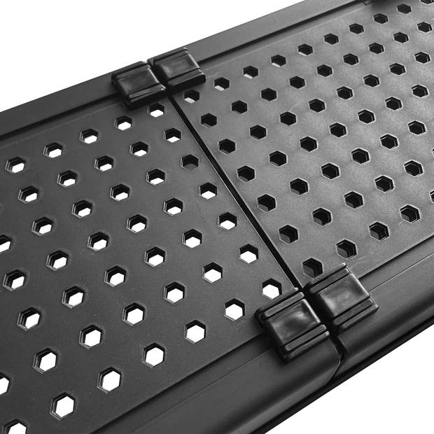 Oliva's - Badplank - Badplank voor in bad - Verstelbaar / Uitschuifbaar badrek - 55 - 79 cm - Zwart