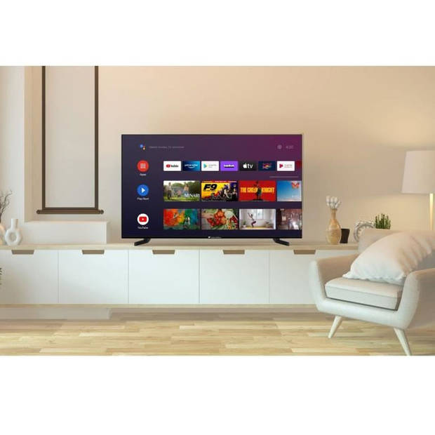 continental edison celed55saqld24b3 - qled uhd 4k tv 55“ (139cm) - android smart tv
