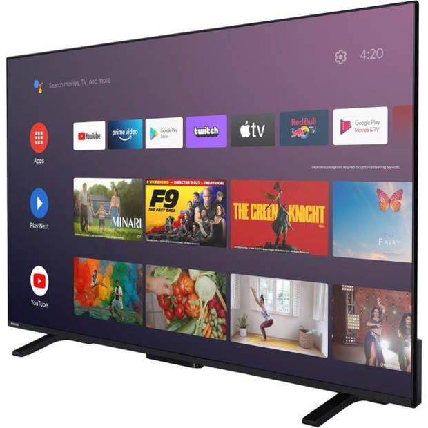 led-tv - toshiba - 55ua2363dg - 55'' (140 cm) - 4k uhd 3840x2160 - dolby vision - android smart tv - 3xhdmi