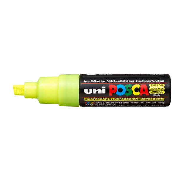 uni-ball Paint Marker op waterbasis Posca PC-8K fluo geel