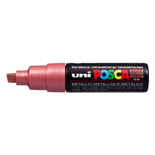 uni-ball Paint Marker op waterbasis Posca PC-8K rood metaal