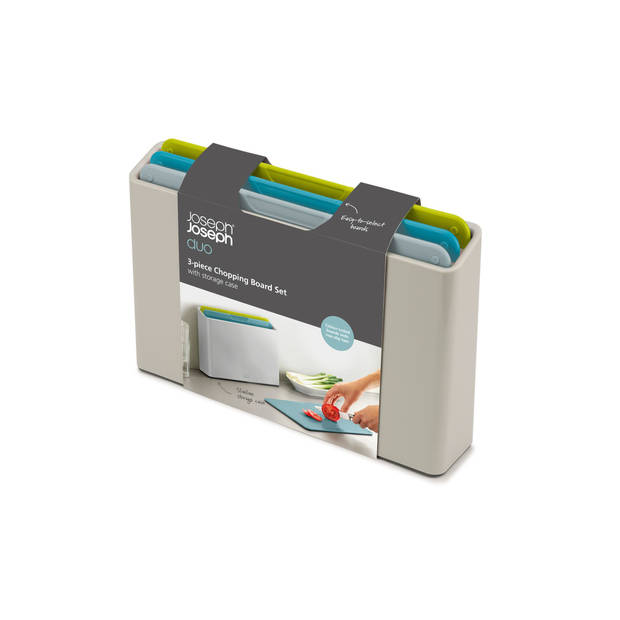 Joseph Joseph - Snijplanken in Houder Set van 4 Stuks - Polypropyleen - Multicolor