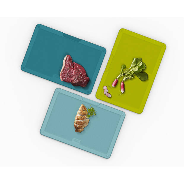 Joseph Joseph - Snijplanken in Houder Set van 4 Stuks - Polypropyleen - Multicolor