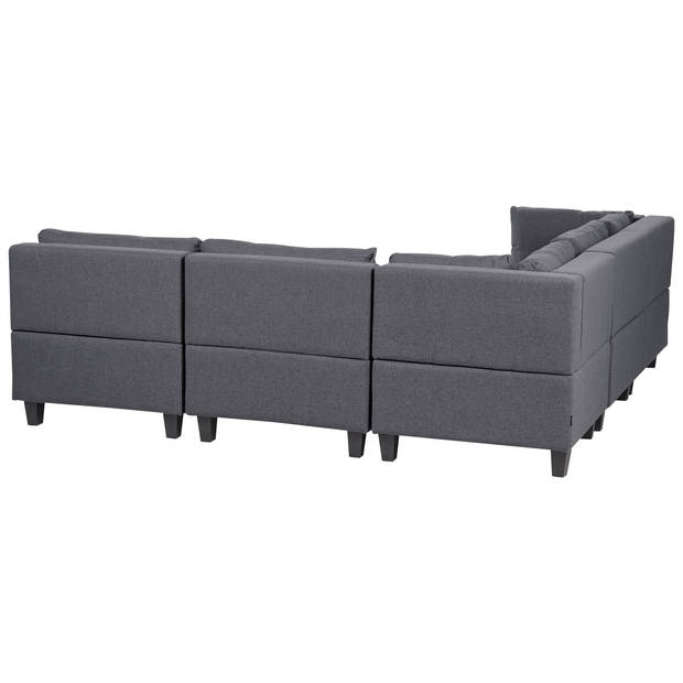 Beliani UNSTAD - Modulaire Sofa-Grijs-Polyester