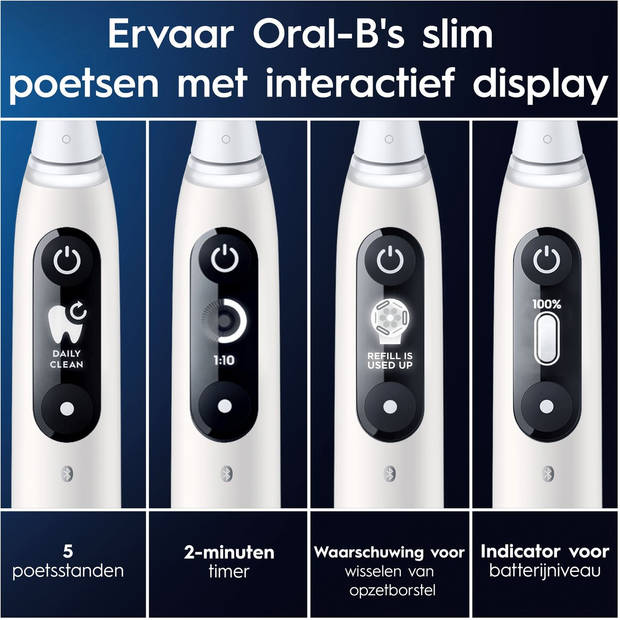 Oral-B iO 6N - Elektrische Tandenborstel - Wit